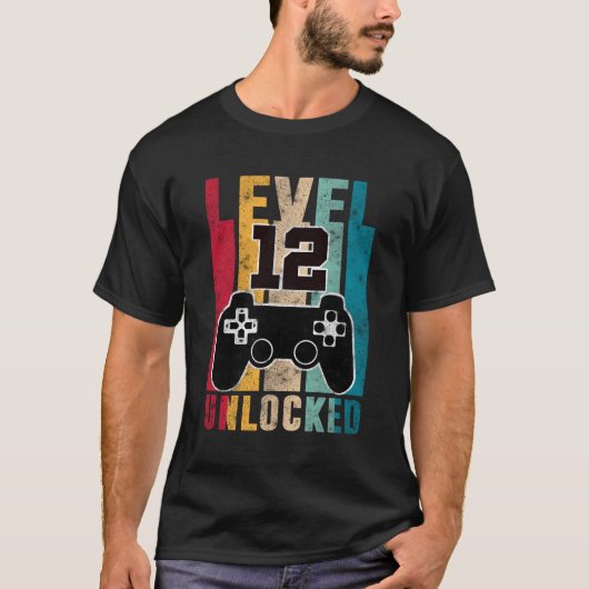 レベル12ロック解除12ゲーマー12thゲーム tシャツ (正面)
