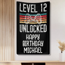 レベル12ロック解除12番目の誕生日バナー