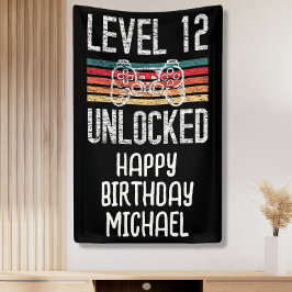 レベル12ロック解除12番目の誕生日バナー 横断幕