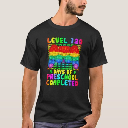レベル120日のプリスクール完了ビデオゲームP Tシャツ (正面)