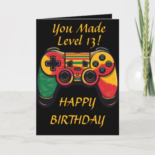 レベル13のクールなゲーマー カード (正面)