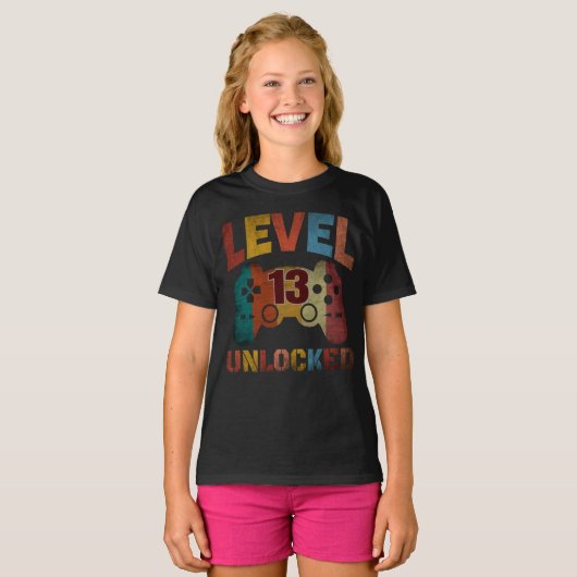 レベル13のロックが解除されました Tシャツ (正面フル)