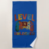 レベル13のロック解除 ビーチタオル (正面)