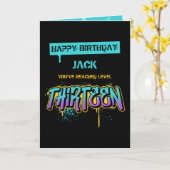 レベル13の誕生日 カード (黄色い花)