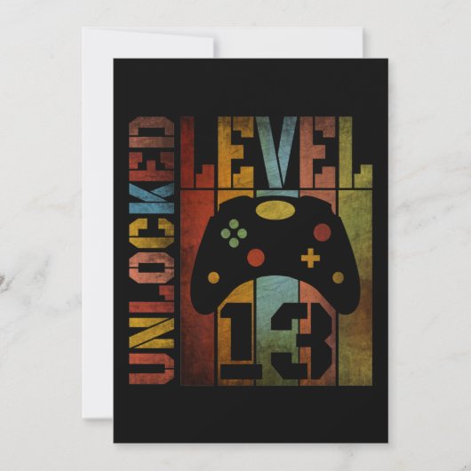 レベル13を解除しました 招待状 (正面)