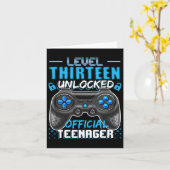 レベル13アンロック！オフィシャルティーンエージャービデオゲーム13歳 カード (黄色い花)
