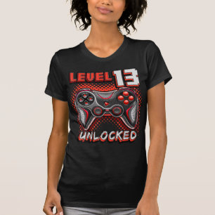レベル13ロック解除されたビデオゲーム13誕生日ゲーマーB Tシャツ