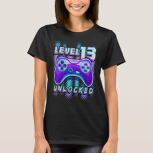 レベル13ロック解除されたビデオゲーム13誕生日ゲーマーB Tシャツ