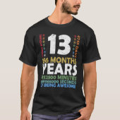 レベル13ロック解除されたビデオゲーム13th誕生日パーティーR Tシャツ (正面)