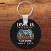 レベル13ロック解除ビデオゲーム13誕生日13年O キーホルダー (正面)
