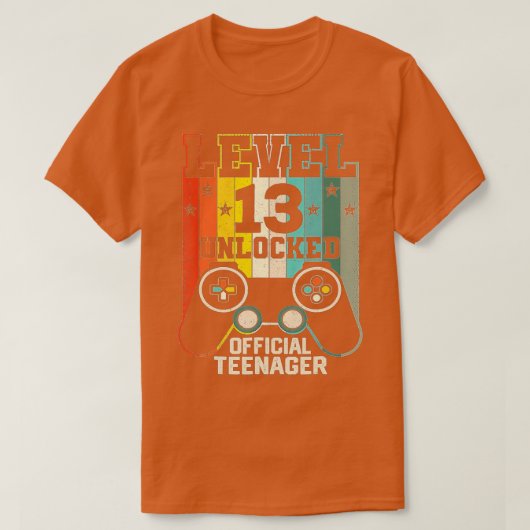 レベル13ロック解除13番目のビデオ誕生日ギフト(110) Tシャツ (デザイン正面)