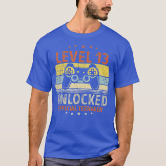 レベル13ロック解除13番目のビデオ誕生日ギフト(151) Tシャツ