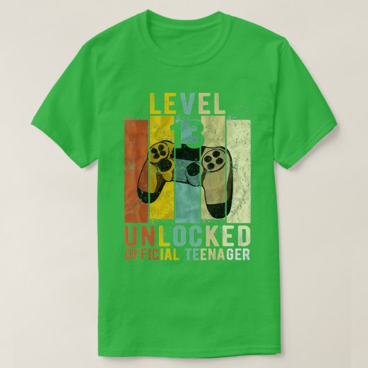 レベル13ロック解除13番目のビデオ誕生日ギフト(1) Tシャツ (デザイン正面)