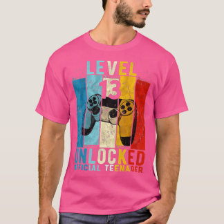 レベル13ロック解除13番目のビデオ誕生日ギフト(7) Tシャツ