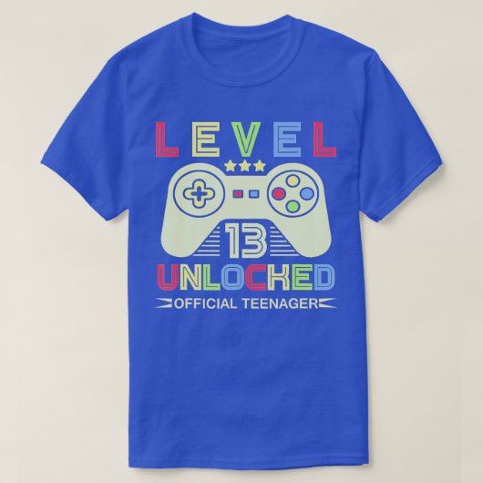 レベル13ロック解除13番目のビデオ誕生日ギフト(8) Tシャツ (デザイン正面)
