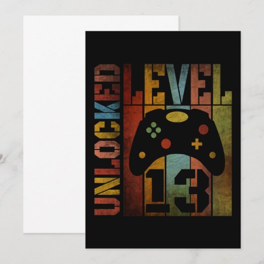 レベル13解除 招待状 (正面/裏面)