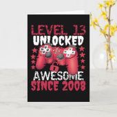 レベル13解除 Awesome 2008から カード (黄色い花)