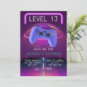 レベル13 ゲーム 誕生日 招待状 (スタンド正面)