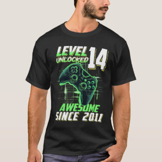 レベル14アンロック 2011年からスゴイ 14歳の誕生日 Tシャツ