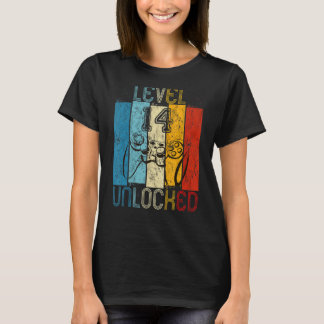 レベル14ロック解除されたビデオゲーマー14誕生日1 Tシャツ