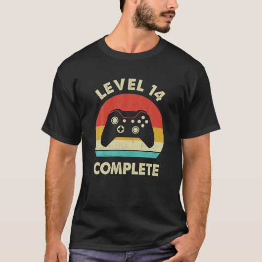 レベル14完全ビデオゲーマー – 14結婚thのAnive Tシャツ (正面)