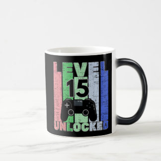 レベル15ロック解除されたゲームオーバー誕生日 モーフィングマグカップ