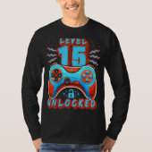 レベル15ロック解除されたビデオゲーム15誕生日ゲーマーB Tシャツ (正面)