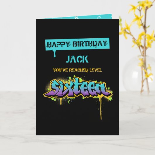 レベル16の誕生日 カード (黄色い花)