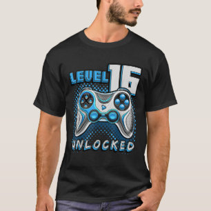 レベル16ロック解除されたビデオゲーム16誕生日ゲーマーB Tシャツ
