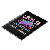 レベル16ロック解除された公式10代の若者ビデオゲーム16t ノートブック (左側)