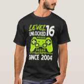レベル16ロック解除素晴らし2004ビデオゲーム16th Bir Tシャツ (正面)