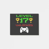 レベル17は第17誕生日の賭博のギフトのゲーマーの鍵を開けました ポストイット (正面)