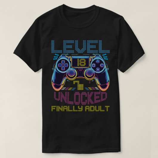 レベル18ロック解除 – 最終的に大人！ Tシャツ (デザイン正面)