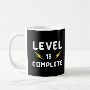 レベル18完了、ゲーマー18誕生日 コーヒーマグカップ