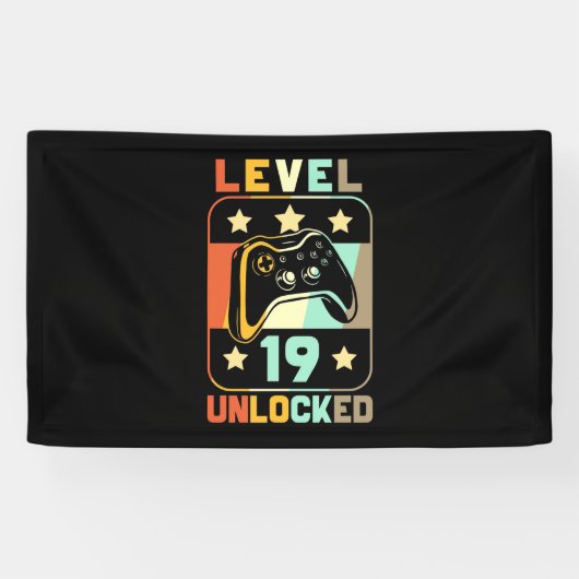 レベル19のロック解除 横断幕 (横)