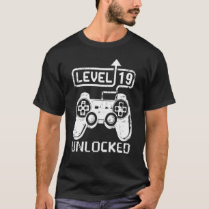 レベル19ロック解除ゲーマー19誕生日ビデオゲーム Tシャツ