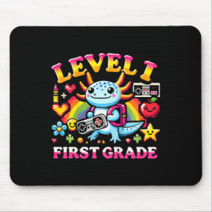 レベル1 小学1年生ゲーマー アホロートル ビデオゲーム Ck To マウスパッド