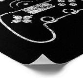 レベル2クリア 2周年結婚記念日 ビデオゲーム ポスター (角)