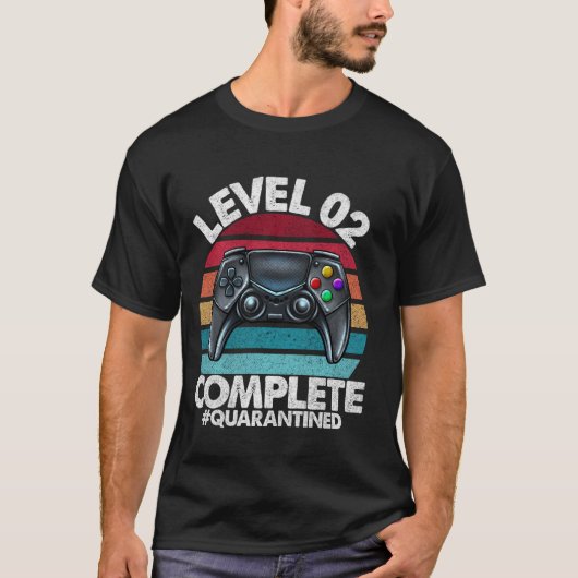 レベル2完全レトロ2周年検疫 Tシャツ (正面)