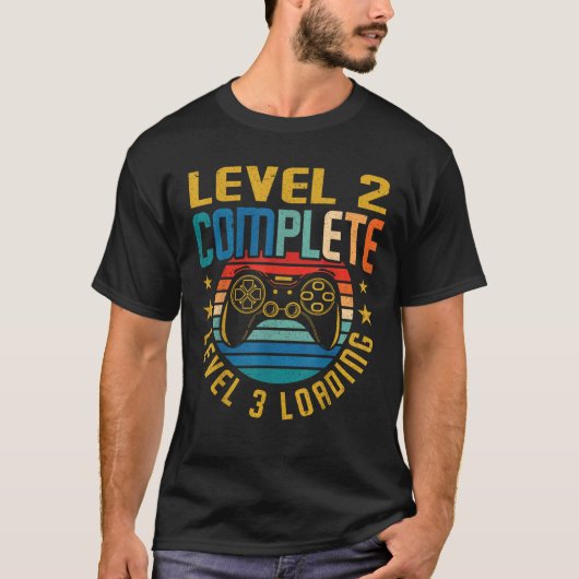 レベル2完全レベル3第2誕生日ビデオの読み込み Tシャツ (正面)