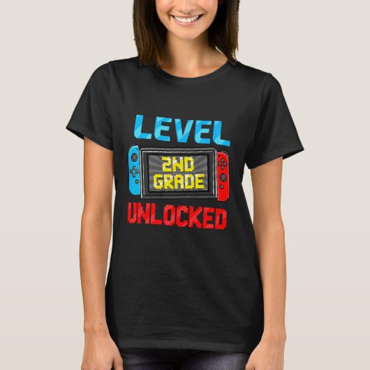 レベル2級ロック解除された新学期初日 Tシャツ (正面)