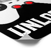 レベル20のアンロック済み20おもしろい周年結婚C ポスター (角)