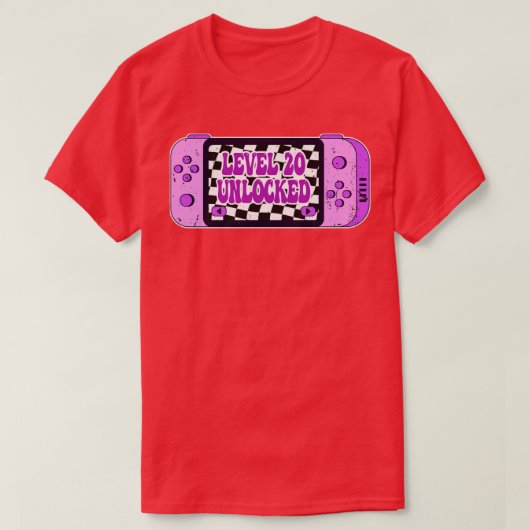 レベル20のロック解除 Tシャツ (デザイン正面)