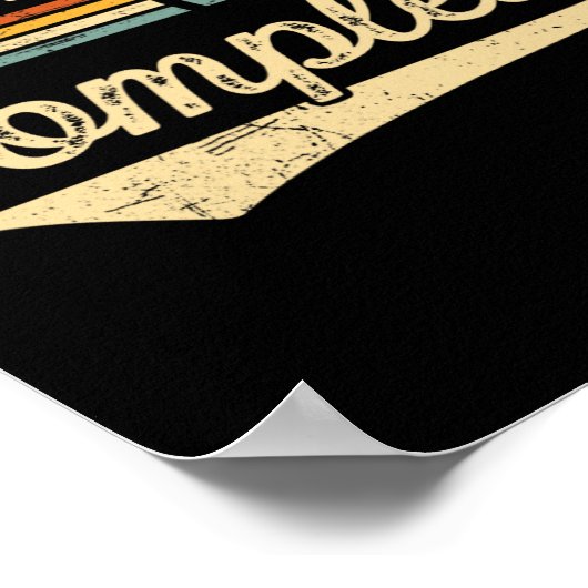 レベル20完了ヴィンテージ20結婚周年 ポスター (角)