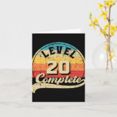 レベル20完全ゲーマーティー20th結婚アニバーサ カード (黄色い花)