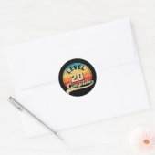 レベル20完全ゲーマーティー20th結婚アニバーサ ラウンドシール (封筒)