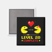 レベル20達成ゲーマーの結婚20周年記念 マグネット (正面/裏面)