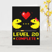 レベル20達成 ゲーマーズ20周年結婚記念日  カード (黄色い花)