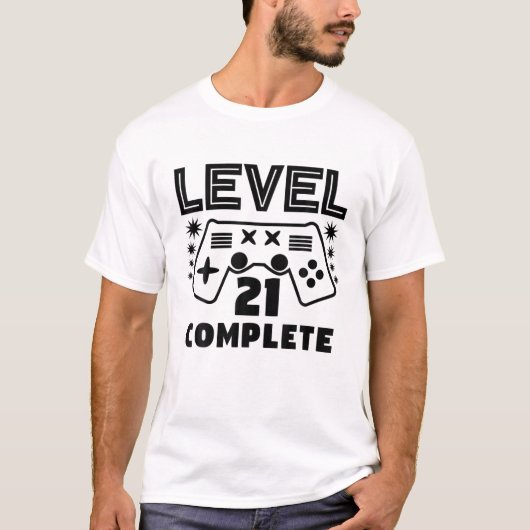 レベル21完全なゲームT Tシャツ (正面)