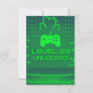 レベル23アンロック ゲーム 23歳の誕生日 招待状